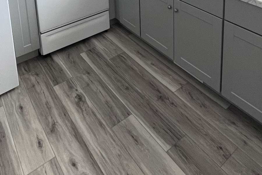 Grey LVP flooring